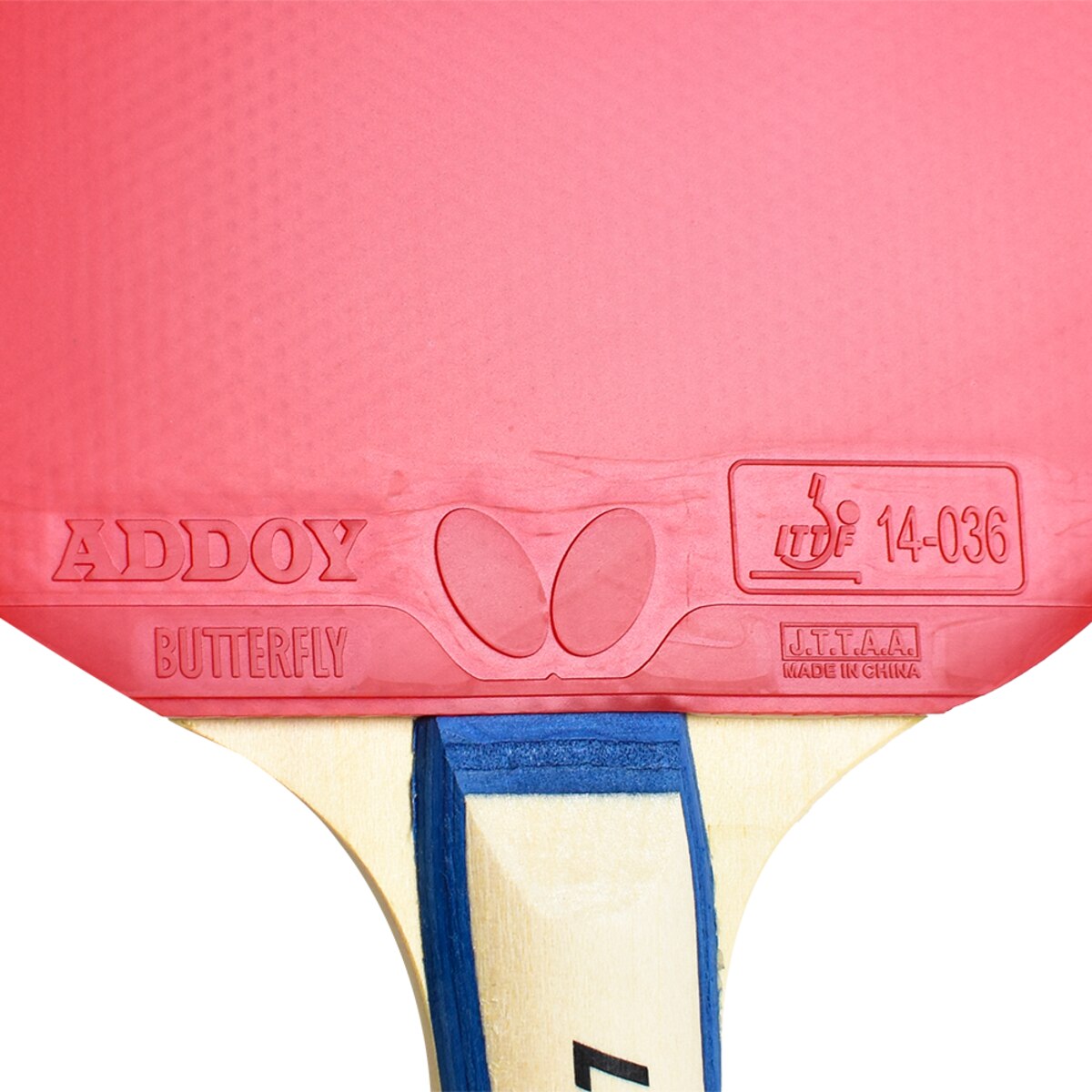 Butterfly Lin Yun-Ju S-3: Close-up of Red Rubber